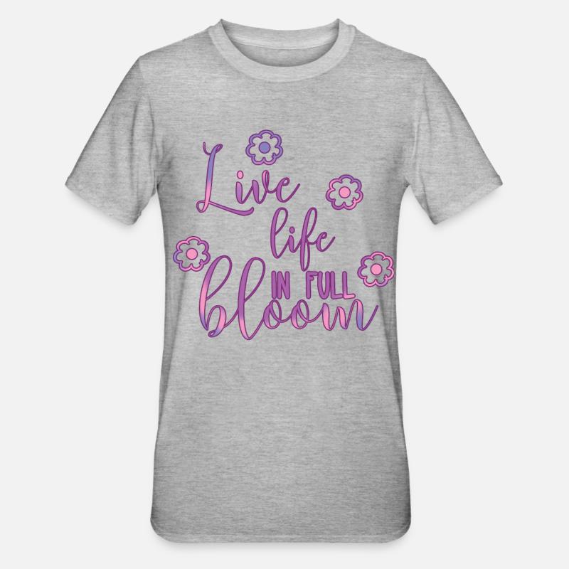 spring - Unisex Polycotton T-Shirt - heather grey