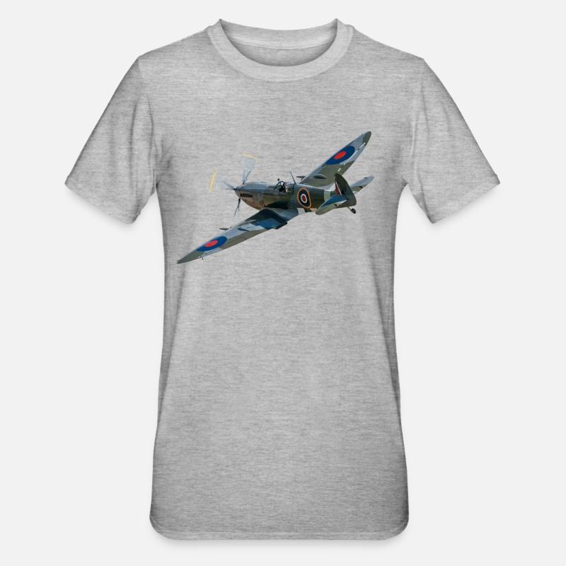 Spitfire - T-shirt polycoton Unisexe - gris chiné