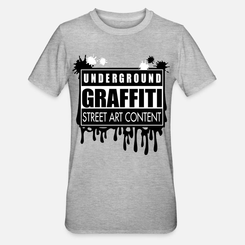 Underground graffitis flex - T-shirt polycoton Unisexe - gris chiné