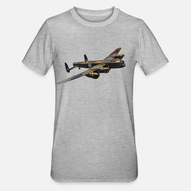 Avro Lancaster - T-shirt polycoton Unisexe - gris chiné