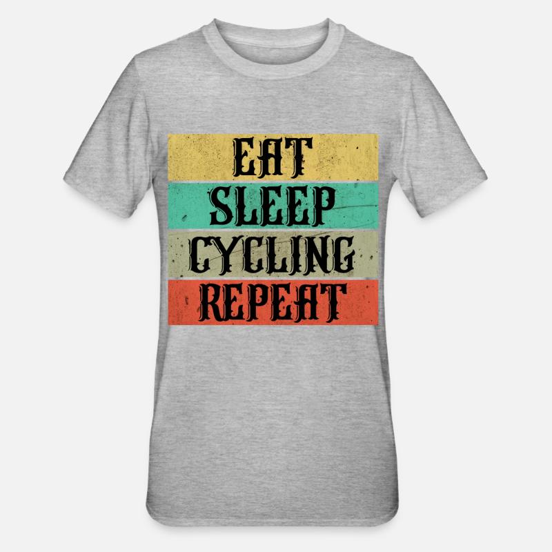 Cyclisme cyclisme - T-shirt polycoton Unisexe - gris chiné