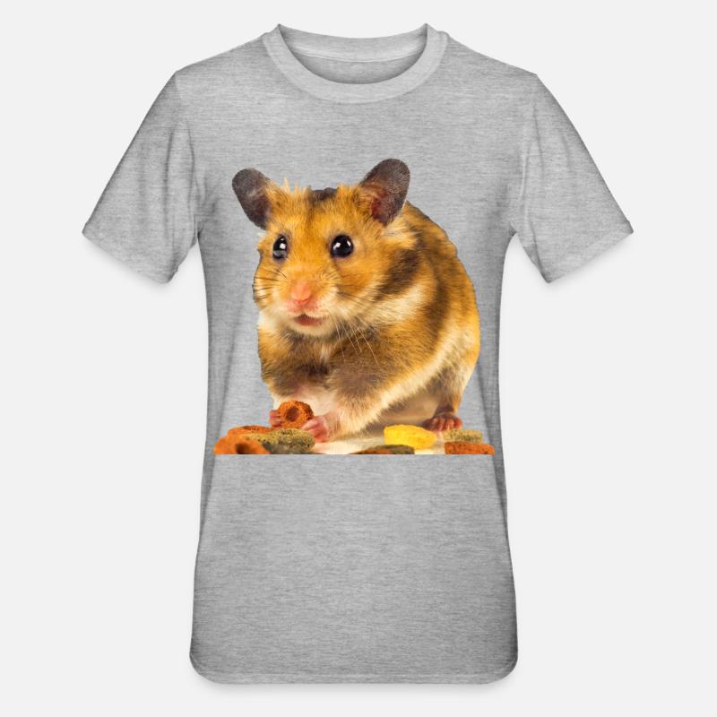 I am hamster - T-shirt polycoton Unisexe - gris chiné