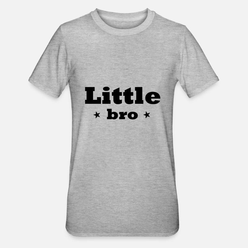 Kleiner Bruder - Unisex Polycotton T-Shirt - Grau meliert