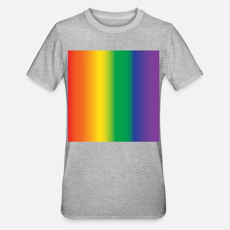 lgbt Mauspad Geschenkidee - Unisex Polycotton T-Shirt - Grau meliert