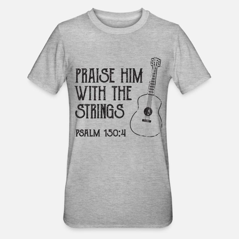 Gitarrist Spruch - Unisex Polycotton T-Shirt - Grau meliert
