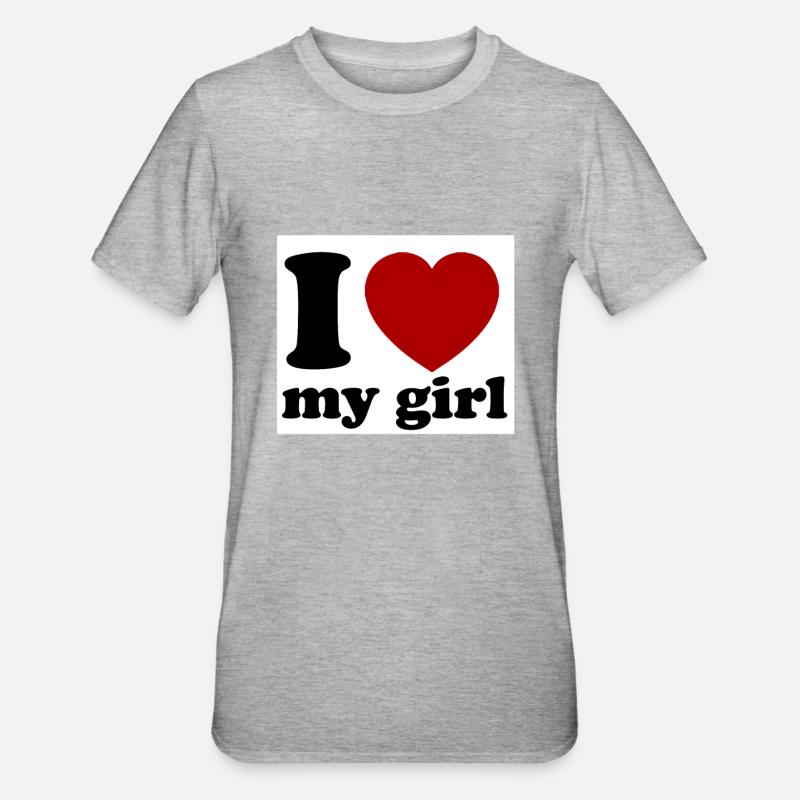 Freundin - Unisex Polycotton T-Shirt - Grau meliert