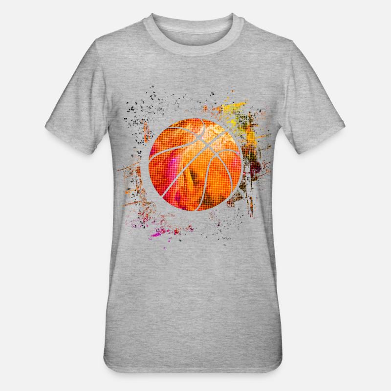 Basketball - basketteur - basketteur - T-shirt polycoton Unisexe - gris chiné
