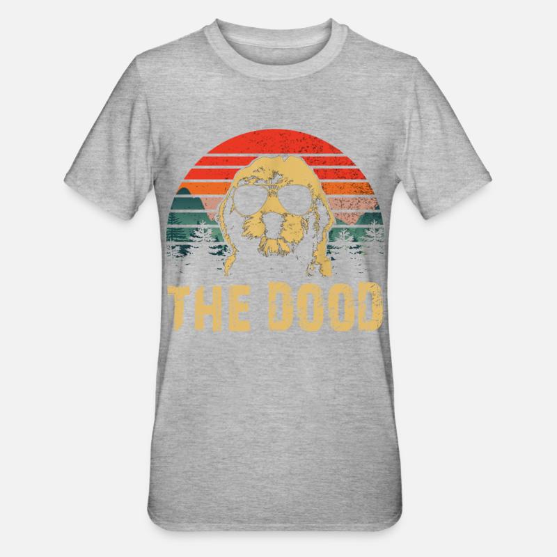 DAS DOOD Goldendoodle - Unisex Polycotton T-Shirt - Grau meliert