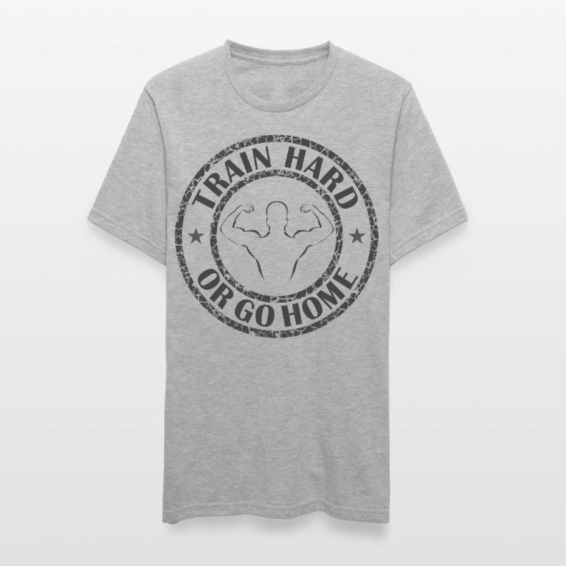 Trainiere hart oder geh nach Hause Unisex Polycotton T-Shirt