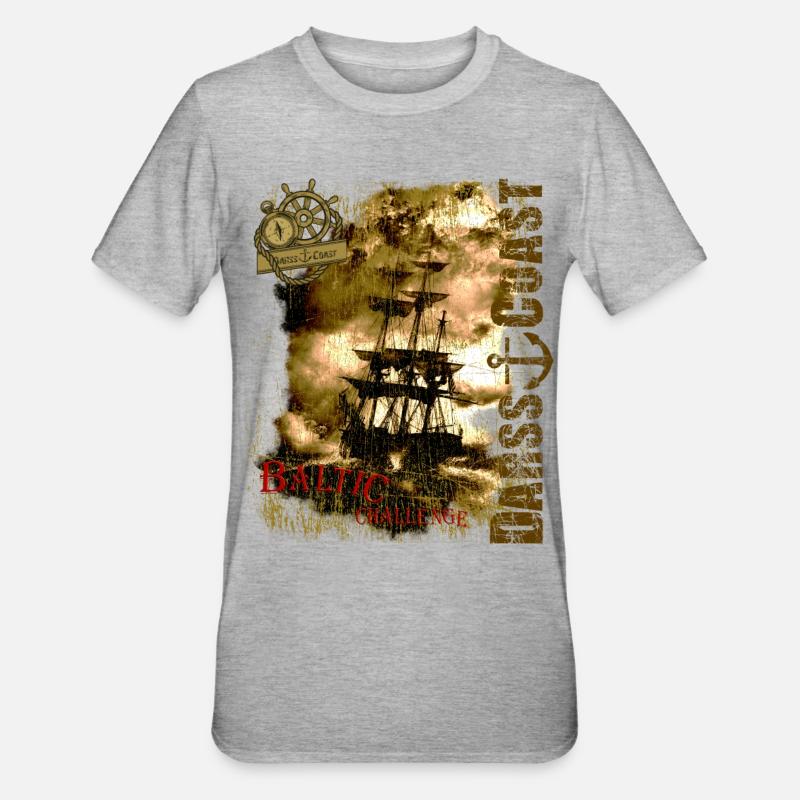 DarssCoast - Baltic Challenge - T-shirt polycoton Unisexe - gris chiné