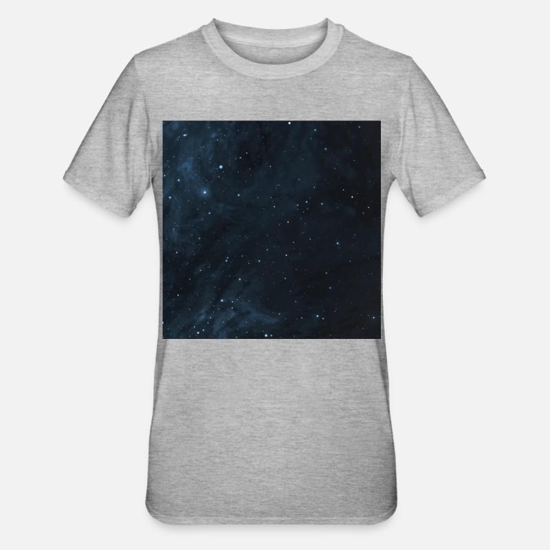 Starry sky pattern - Unisex Polycotton T-Shirt - heather grey
