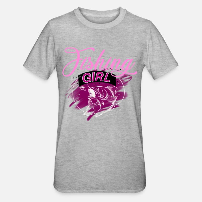 Pêcheur, pêche, pêcheur - T-shirt polycoton Unisexe - gris chiné