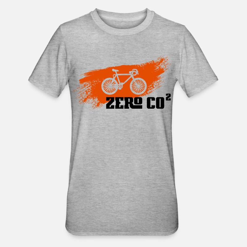 Zero CO2 - T-shirt polycoton Unisexe - gris chiné