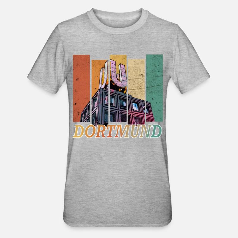 Dortmund - T-shirt polycoton Unisexe - gris chiné