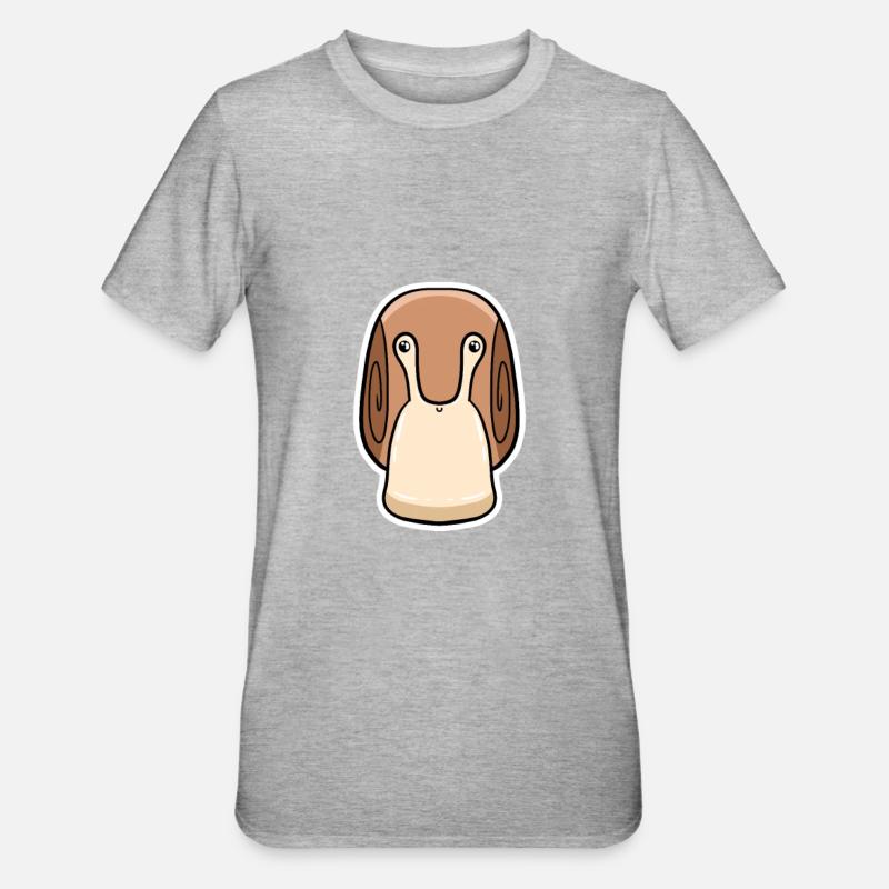 Escargot - T-shirt polycoton Unisexe - gris chiné