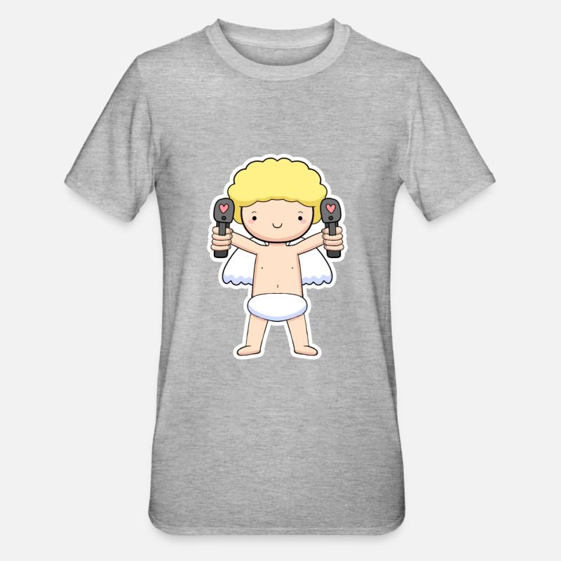 Engel - Unisex Polycotton T-Shirt - Grau meliert