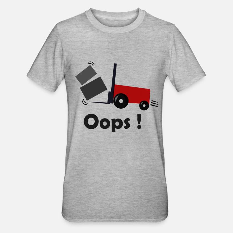 Logistiker - Unisex Polycotton T-Shirt - Grau meliert