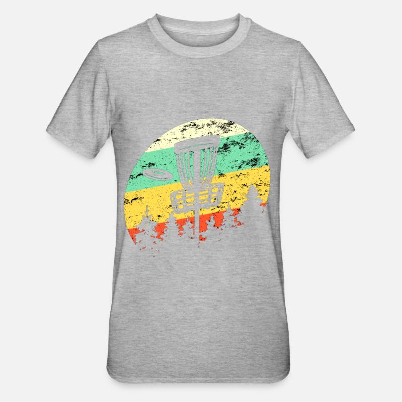 Frisbeegolf Gift - Unisex Polycotton T-Shirt - heather grey