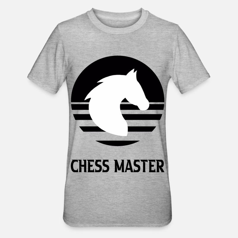 Chess - T-shirt polycoton Unisexe - gris chiné