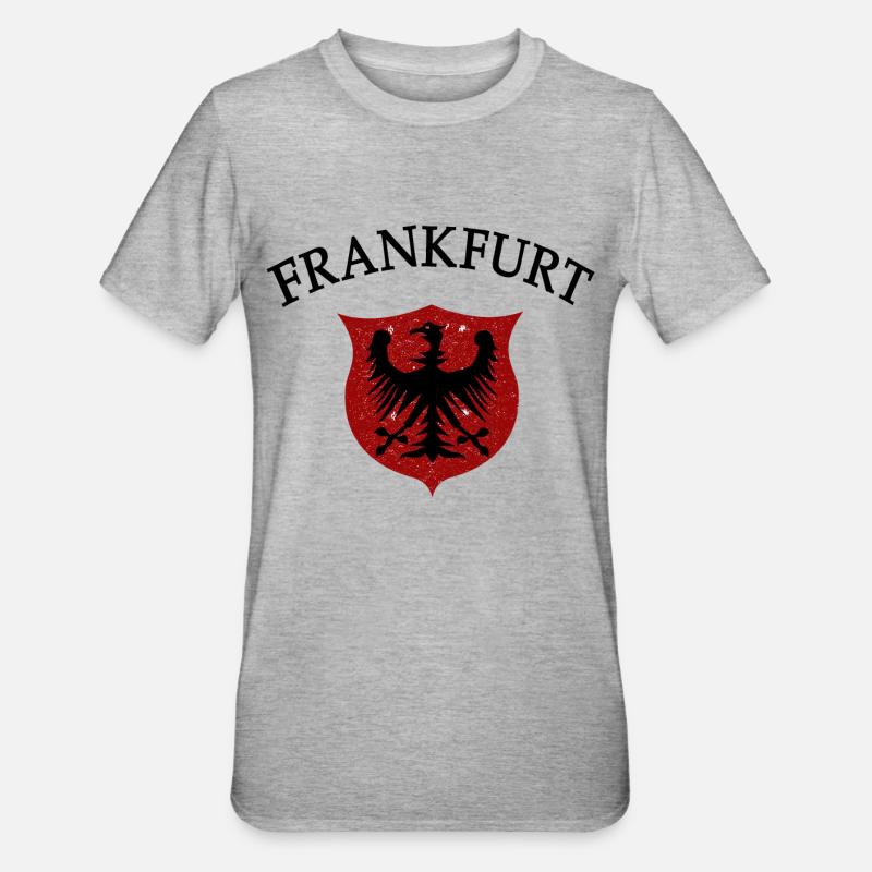 Francfort - T-shirt polycoton Unisexe - gris chiné