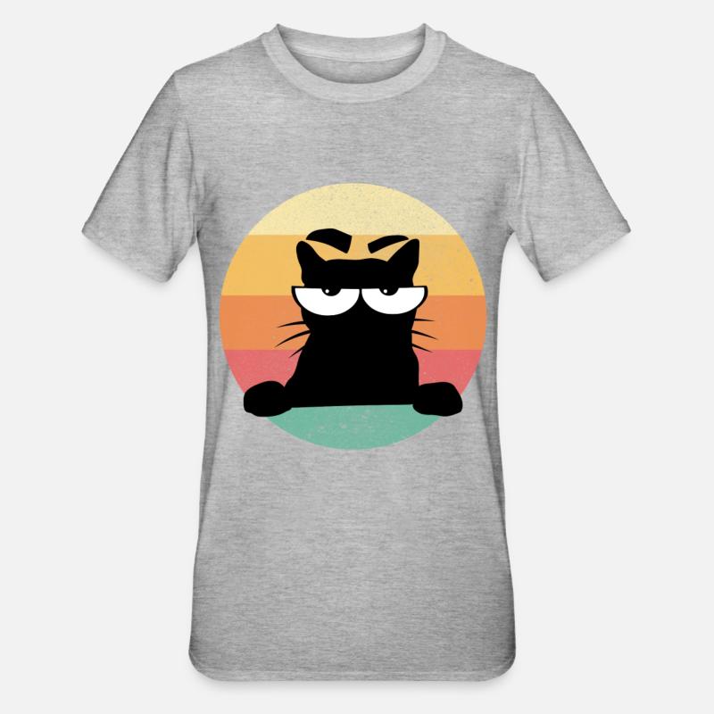 Chat Pas de chat bouc - T-shirt polycoton Unisexe - gris chiné