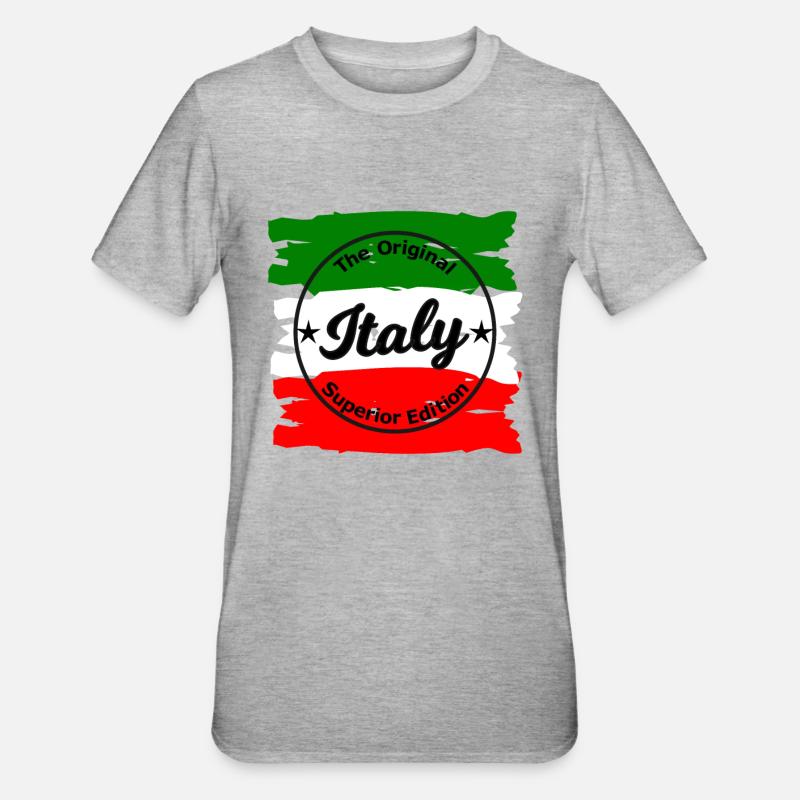 Édition Italienne - T-shirt polycoton Unisexe - gris chiné