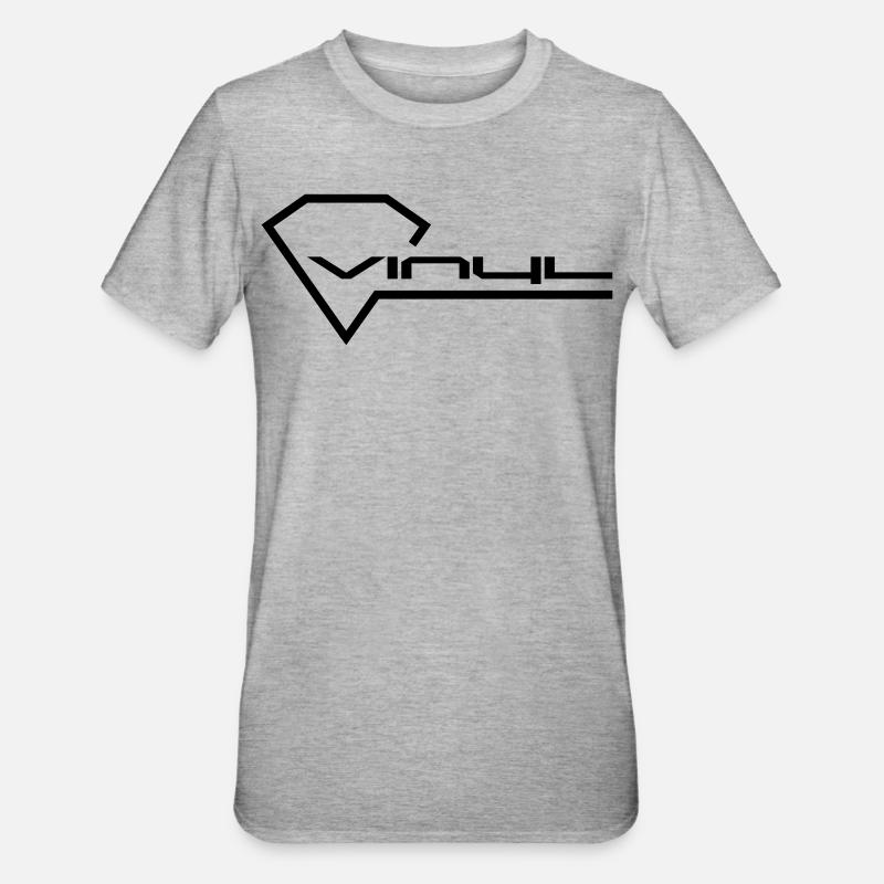 Vinyle - T-shirt polycoton Unisexe - gris chiné