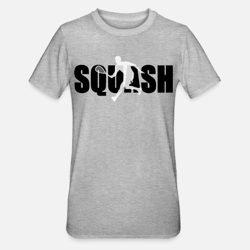 Squash - T-shirt polycoton Unisexe - gris chiné