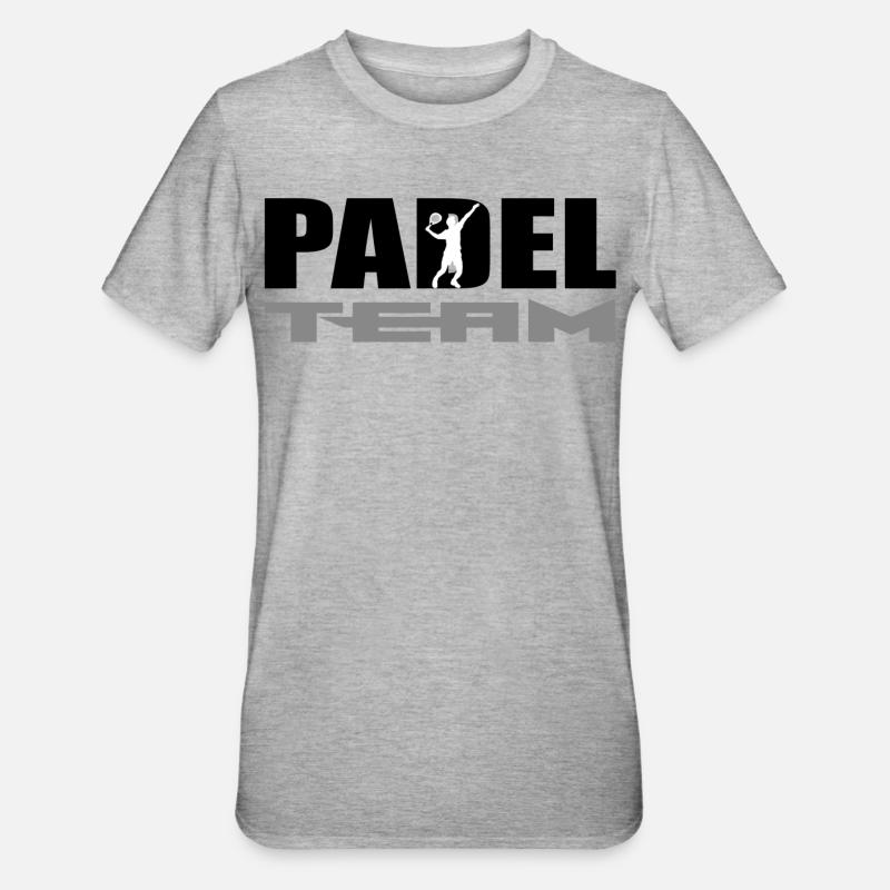 Padel - T-shirt polycoton Unisexe - gris chiné