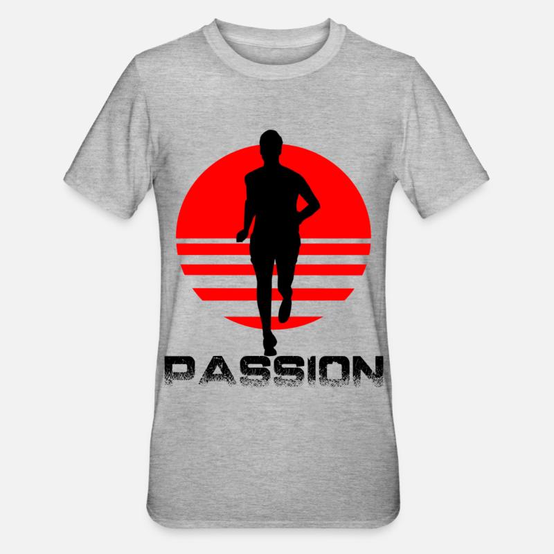 Runner - T-shirt polycoton Unisexe - gris chiné