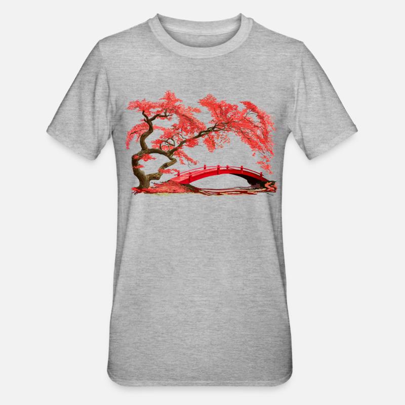 Brücke - T-shirt polycoton Unisexe - gris chiné