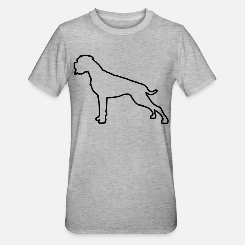 Plan Boxer - T-shirt polycoton Unisexe - gris chiné