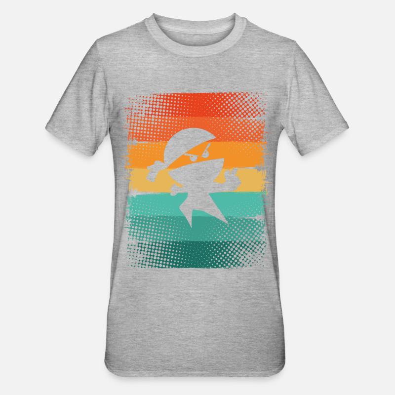 Ninja - T-shirt polycoton Unisexe - gris chiné