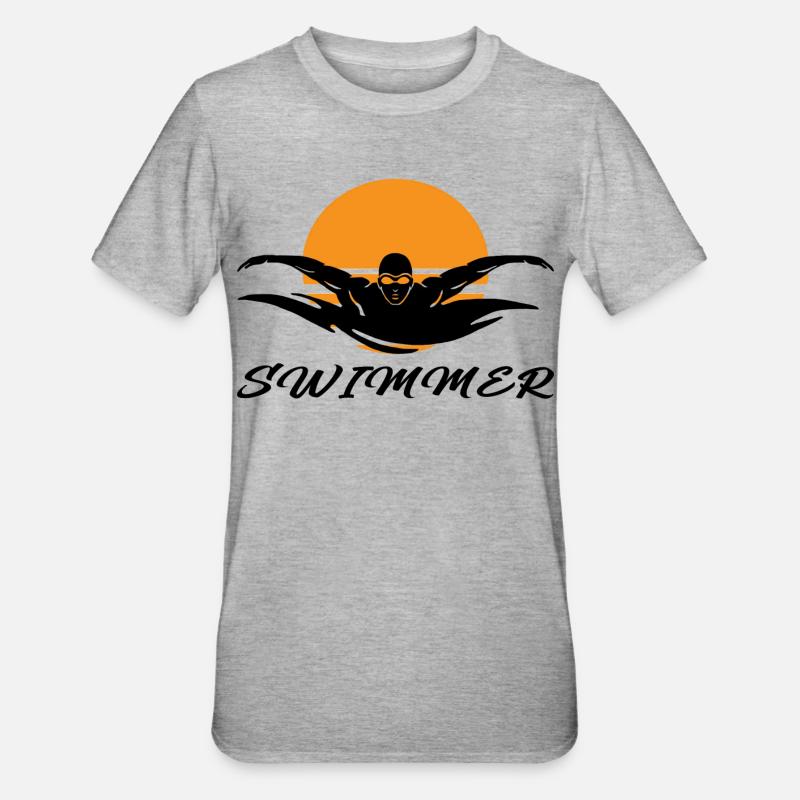 Nageur - T-shirt polycoton Unisexe - gris chiné