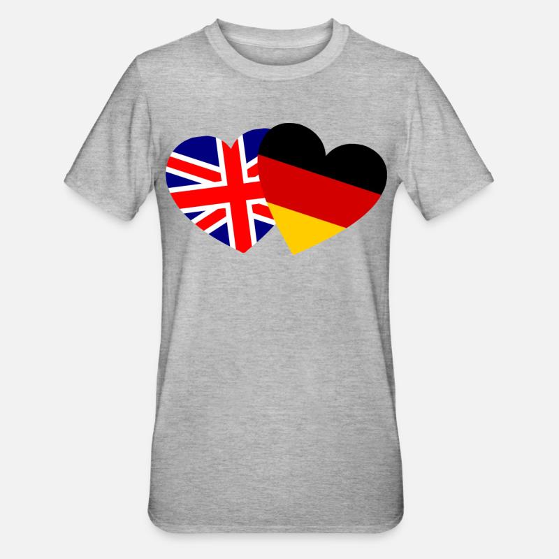 L’amitié germano-britannique - T-shirt polycoton Unisexe - gris chiné
