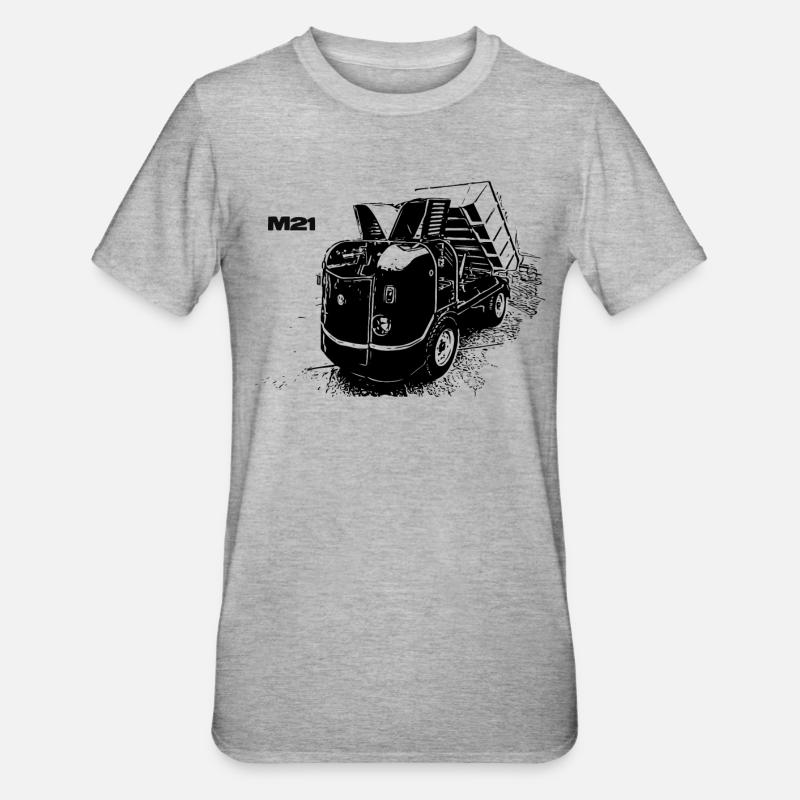 Multicar M21 - Unisex Polycotton T-Shirt - Grau meliert