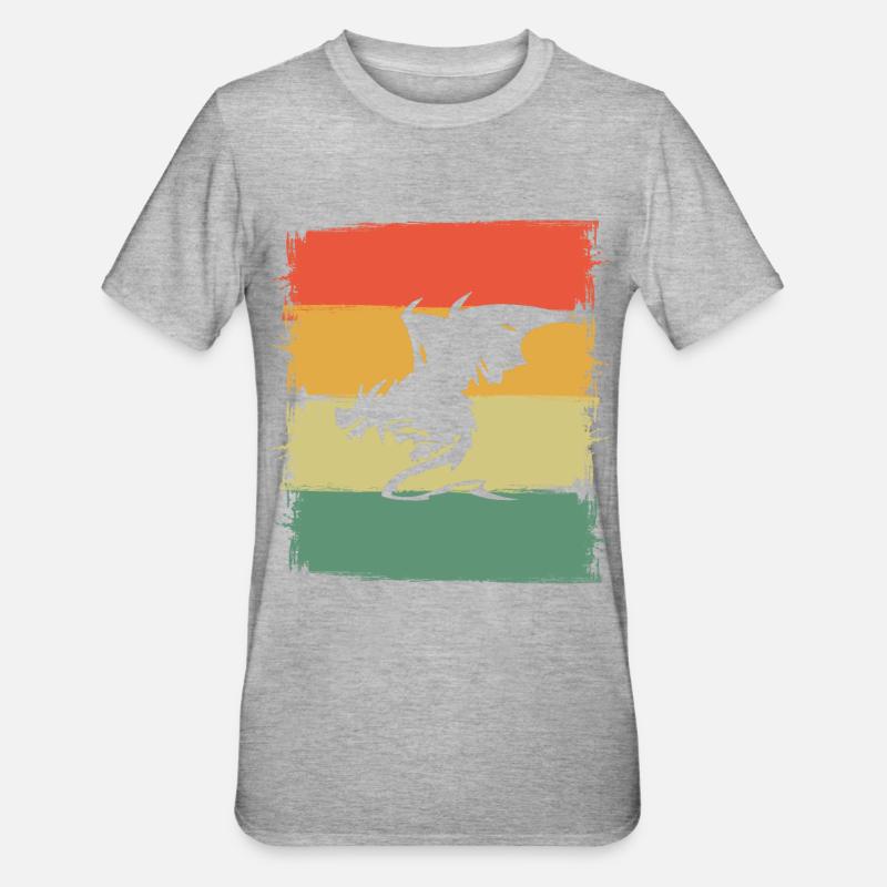 Dragon Dragon - T-shirt polycoton Unisexe - gris chiné