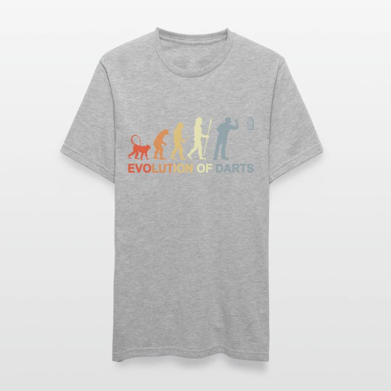 Évolution des fléchettes vintage T-shirt polycoton Unisexe