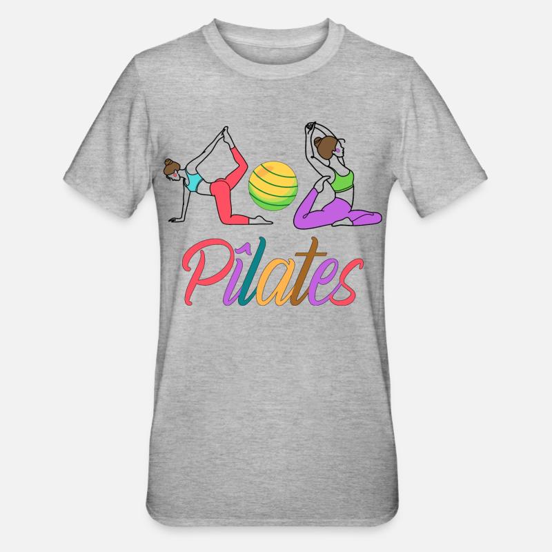 PILATES - T-shirt polycoton Unisexe - gris chiné