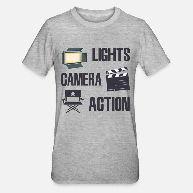 Videoproduzent - Unisex Polycotton T-Shirt - Grau meliert