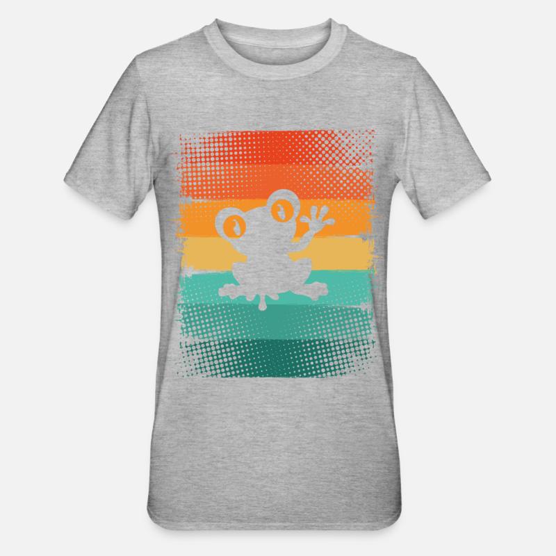 Grenouille - T-shirt polycoton Unisexe - gris chiné