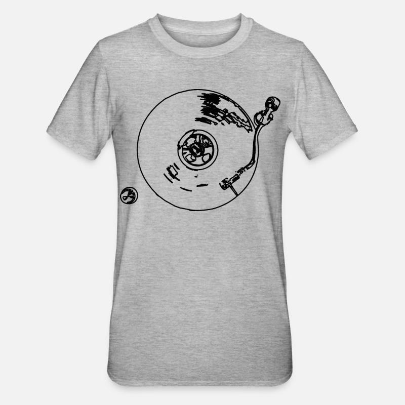 Électrophone - T-shirt polycoton Unisexe - gris chiné