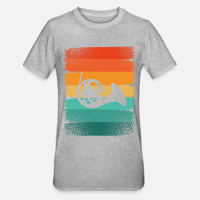 Bugle - Unisex Polycotton T-Shirt - heather grey