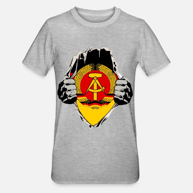 LA RDA sous le maillot - T-shirt polycoton Unisexe - gris chiné