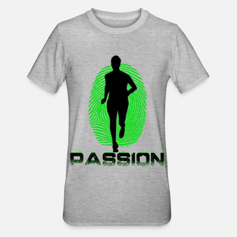Coureur - T-shirt polycoton Unisexe - gris chiné