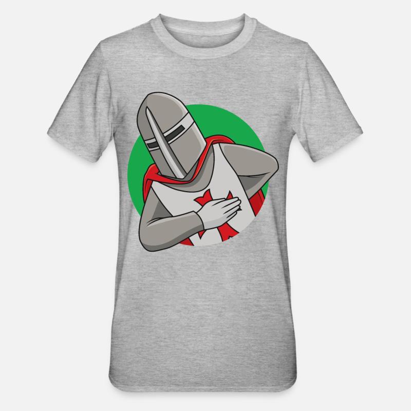 Friendly Crusader - Unisex Polycotton T-Shirt - heather grey