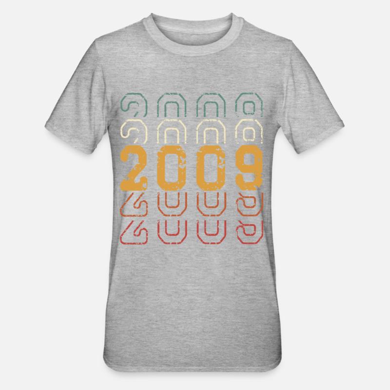 2009 - T-shirt polycoton Unisexe - gris chiné