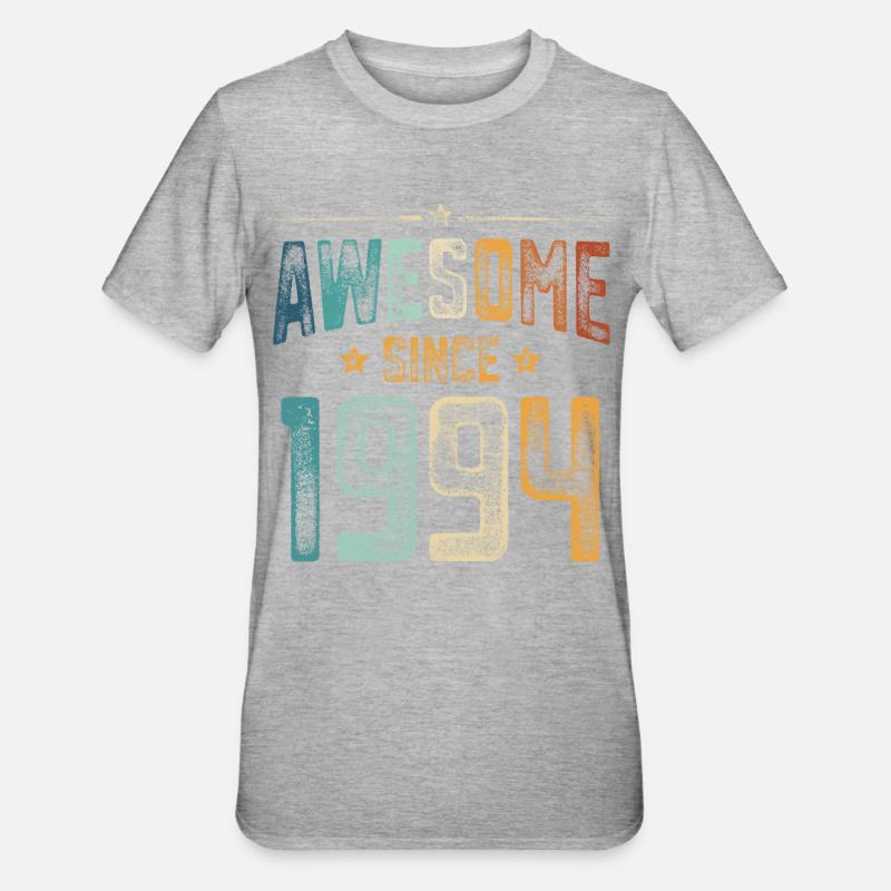 1994 Naissance Année de naissance - T-shirt polycoton Unisexe - gris chiné