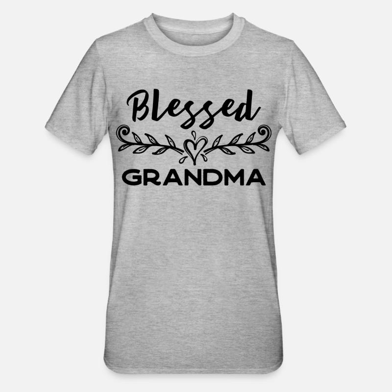 Großmutter Lieblingsoma Superoma Oma Statement - Unisex Polycotton T-Shirt - Grau meliert