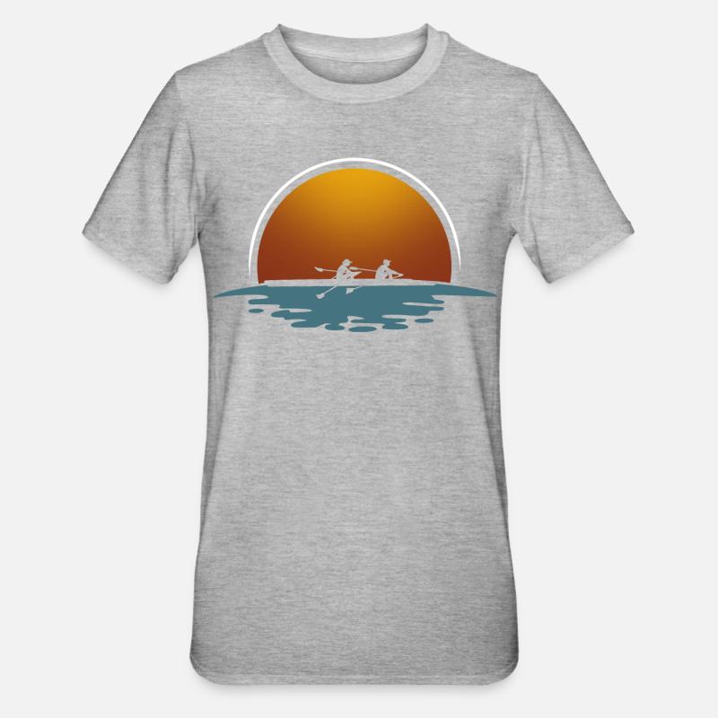 Rameur Rameur Bateau à rames - T-shirt polycoton Unisexe - gris chiné